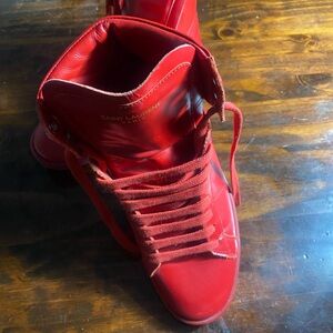 Saint Laurent Bold Red Sneakers